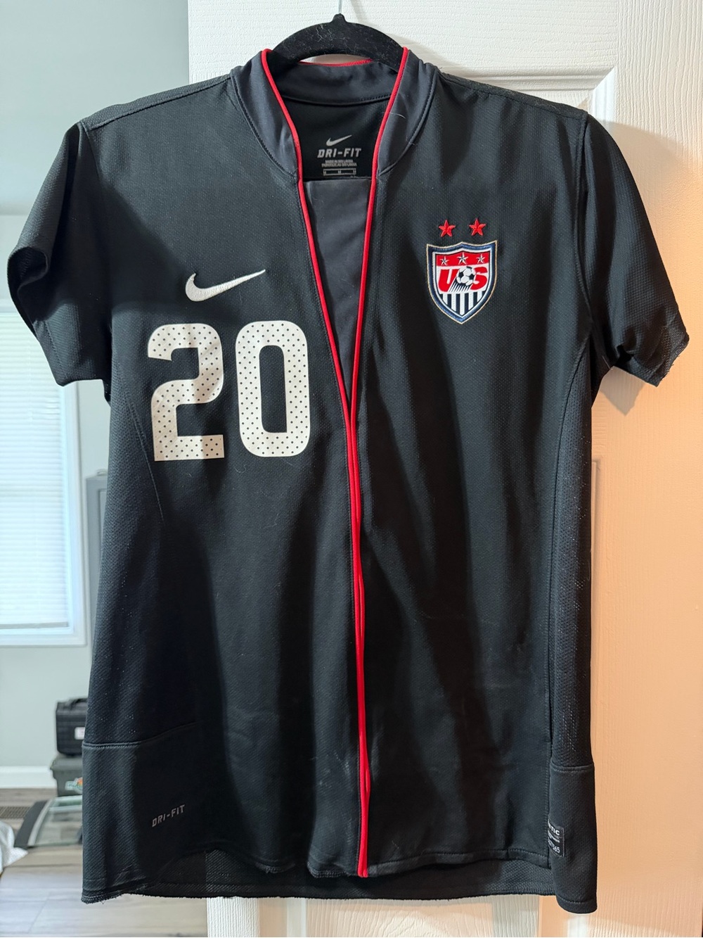 Nike Women’s Black USA Soccer #20 Abby Wambach Jersey